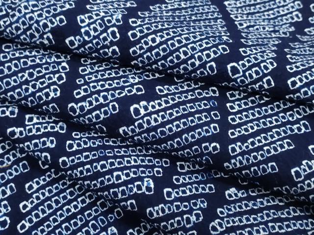 平和屋着物∴夏物 浴衣 有松鳴海絞り 立涌文様 綿 逸品 CABK5356ng