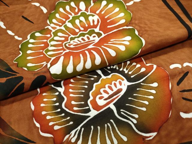 平和屋着物∴夏物 浴衣 注染 舞花文 綿 逸品 CABK5392ng