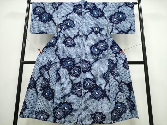 平和屋着物∴夏物 浴衣 有松鳴海絞り 枝松 綿 逸品 CABK5402ng