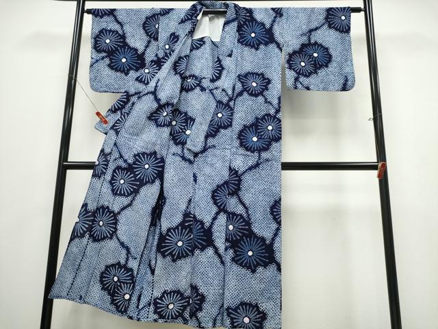 平和屋着物∴夏物 浴衣 有松鳴海絞り 枝松 綿 逸品 CABK5402ng