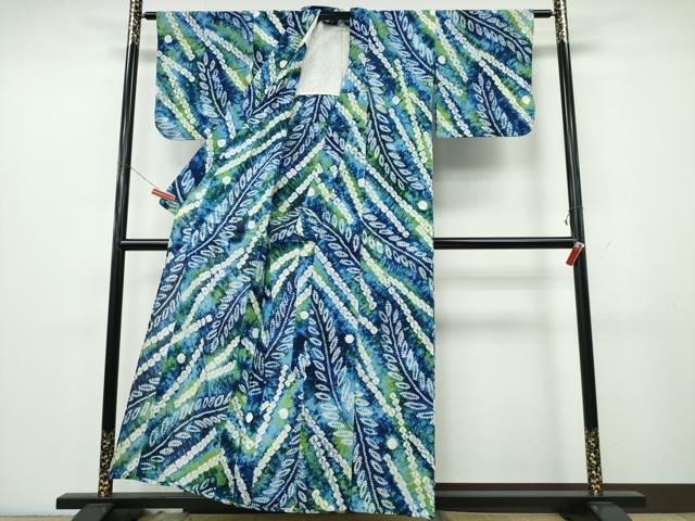 平和屋着物∴夏物 浴衣 有松鳴海絞り 枝垂れ柳 綿 逸品 CABK5447ng