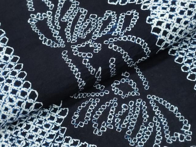 平和屋着物∴夏物 浴衣 有松鳴海絞り 菊間道 綿 逸品 CABK5457ng