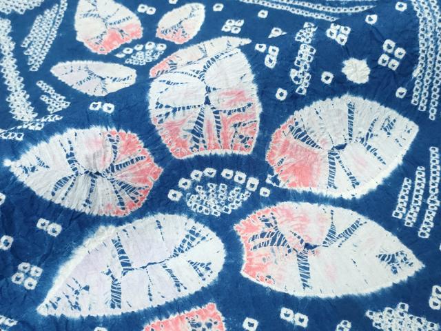 平和屋着物∴夏物 浴衣 有松鳴海絞り 舞花文 綿 逸品 CABK5481ng