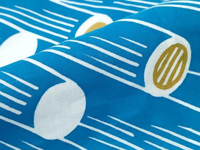 平和屋着物∴夏物 訪問着・浴衣兼用 絵羽浴衣 注染 手縫い 抽象文様 綿 逸品 CABK5520ng