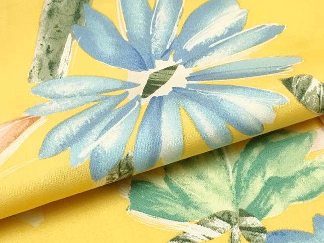 平和屋着物∴夏物 浴衣 洋花文 日本製 綿 逸品 未使用 CABK5524ng