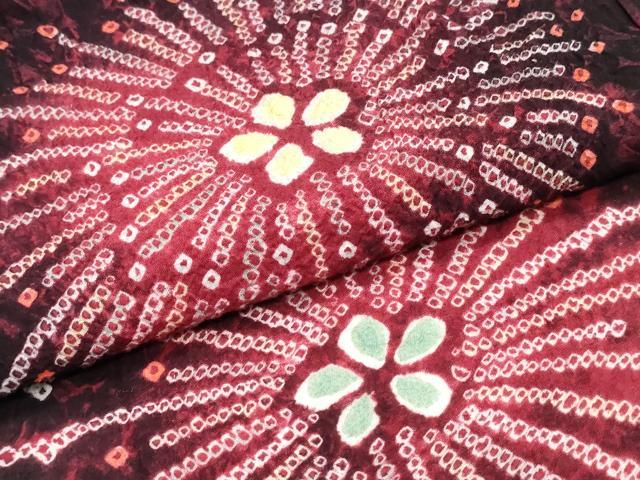 平和屋着物∴夏物 浴衣 有松鳴海絞り 花火 綿 逸品 CABK5538ng