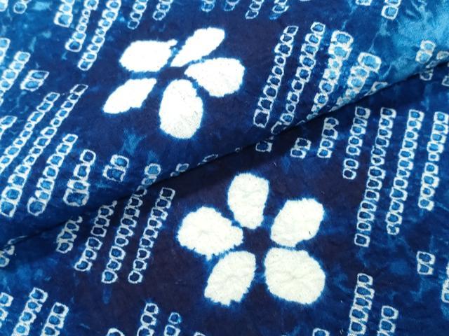 平和屋着物∴夏物 浴衣 有松鳴海絞り 舞花尽くし 綿 逸品 CABK5559ng