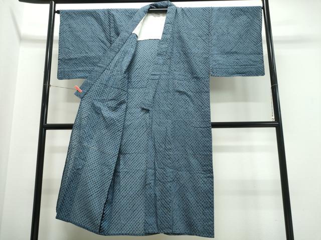 平和屋着物∴夏物 男性 浴衣 有松鳴海絞り 蜘蛛絞り 綿 逸品 CABK5570ng