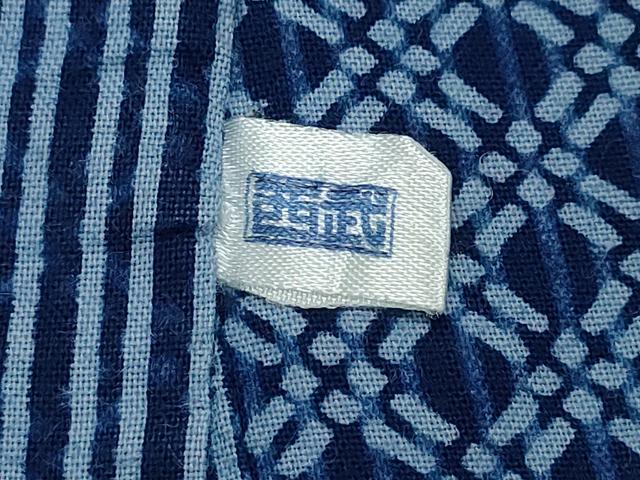 平和屋着物∴夏物 男性 浴衣 両面染 縞 西武扱い 綿 逸品 CABK5586ng