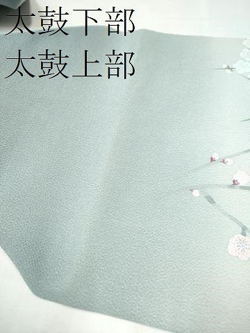 平和屋着物●九寸名古屋帯 作家物 枝梅文 鬼しぼ縮緬 正絹 逸品 CABK5608hy