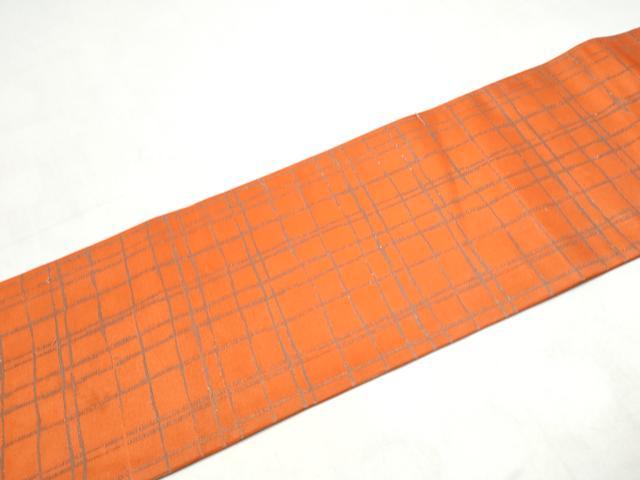 平和屋着物●九寸名古屋帯 総刺繍 駒刺繍 花毬文 金銀糸 正絹 逸品 CABK5619hy