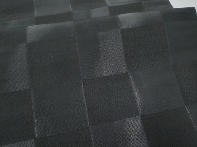 平和屋着物●染色作家 斉藤三才 六通柄袋帯 市松文様 三才鳥 さが美扱い 正絹 逸品 CABK5627hy