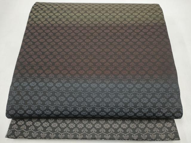平和屋着物●両面 全通柄袋帯 唐草丸文 金銀糸 正絹 逸品 CABK5730hy