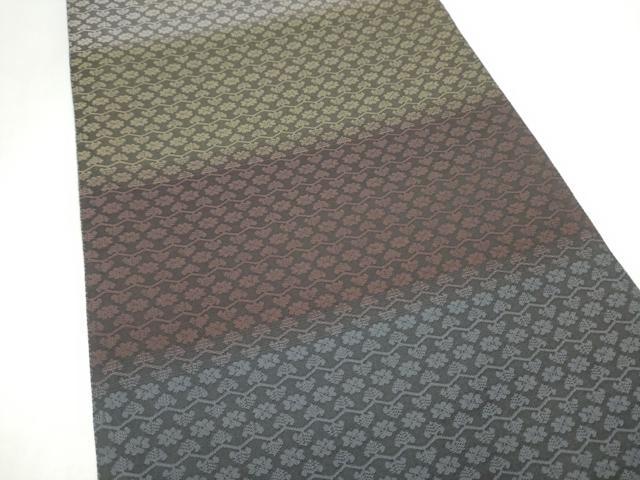 平和屋着物●両面 全通柄袋帯 唐草丸文 金銀糸 正絹 逸品 CABK5730hy
