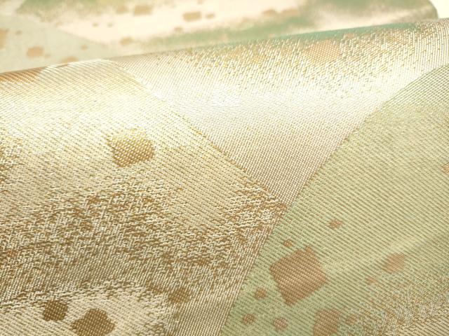 平和屋着物●西陣 川島織物 太鼓柄 本袋帯 遠山箔散らし 金糸 正絹 逸品 CABK5731hy