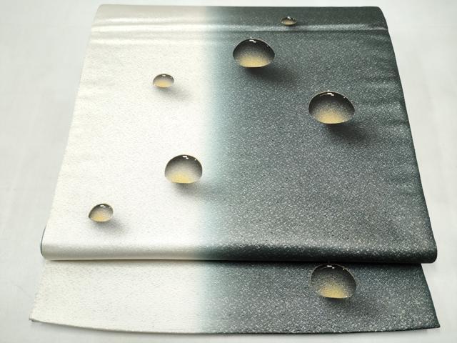 平和屋着物●染色作家 青木龍雲 太鼓柄袋帯 手描き 水玉 金彩 正絹 逸品 CABK5768hy