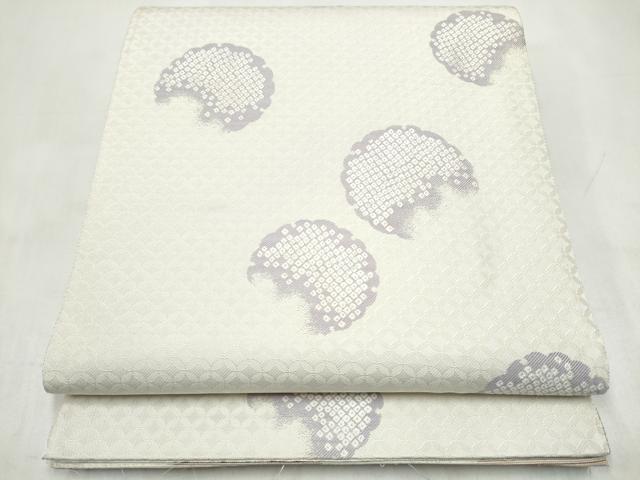 平和屋着物●両面 両方向 全通柄袋帯 花唐草文 正絹 逸品 CABK5777hy