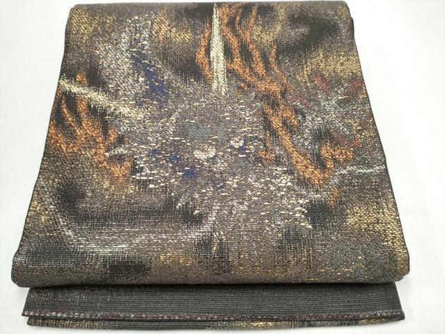平和屋着物▽六通柄袋帯 スリーシーズン 春夏秋 龍 金銀糸 正絹 逸品 CABK5810hy