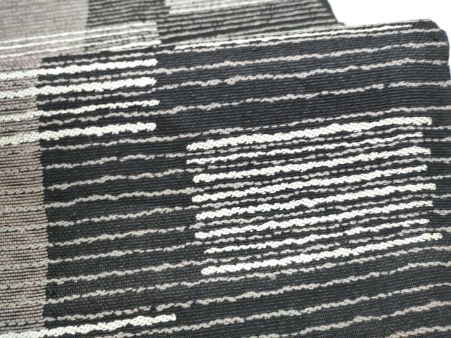 平和屋着物●六通柄袋帯 霞文 正絹 逸品 CABK5814hy