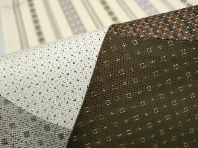 平和屋着物●本場筑前博多織 両面 太鼓柄袋帯 切嵌 霞文 献上 正絹 逸品 CABK5890hy