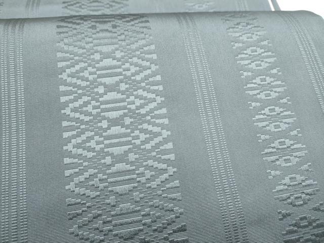 平和屋着物●本場筑前博多織 両面 太鼓柄袋帯 切嵌 霞文 献上 正絹 逸品 CABK5890hy
