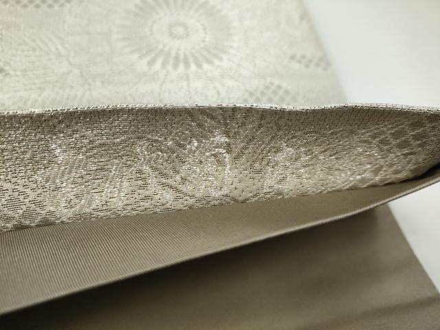 平和屋着物●重要無形文化財 人間国宝 中村勇二郎 太鼓柄袋帯 切嵌 古代菊 献上絵図 正絹 逸品 CABK5956hy