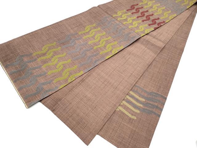 平和屋着物●太鼓柄袋帯 抽象文様 正絹 逸品 CABK5963hy