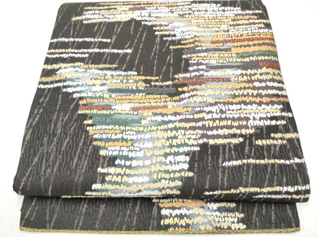 平和屋着物●太鼓柄袋帯 唐織 霞文 正絹 逸品 CABK5973hy