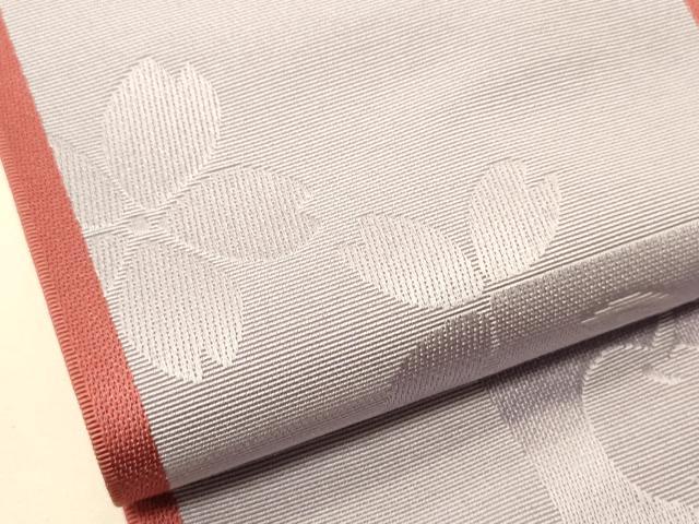 平和屋着物●本場筑前博多織 半幅帯 脇山公詞作 桜成物 博多金ラベル 証紙付き 正絹 逸品 CABK6053ak