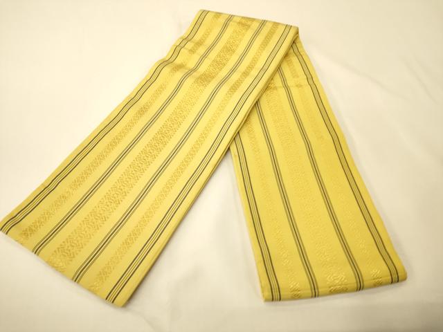 平和屋着物●本場筑前博多織 半幅帯 献上柄 正絹 逸品 CABK6076ak