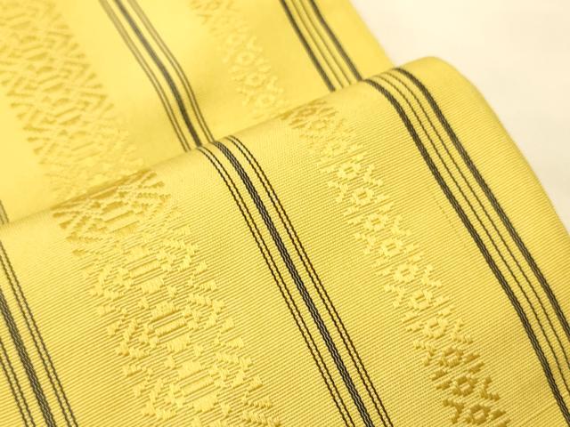 平和屋着物●本場筑前博多織 半幅帯 献上柄 正絹 逸品 CABK6076ak