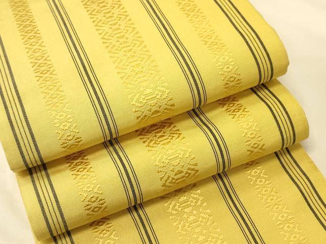 平和屋着物●本場筑前博多織 半幅帯 献上柄 正絹 逸品 CABK6076ak