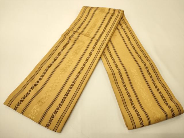 平和屋着物●本場筑前博多織 半幅帯 献上柄 正絹 逸品 CABK6088ak