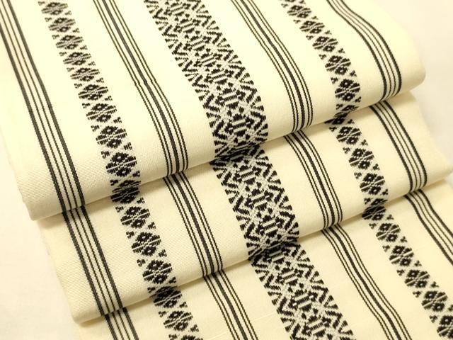 平和屋着物●本場筑前博多織 半幅帯 献上柄 正絹 逸品 CABK6089ak