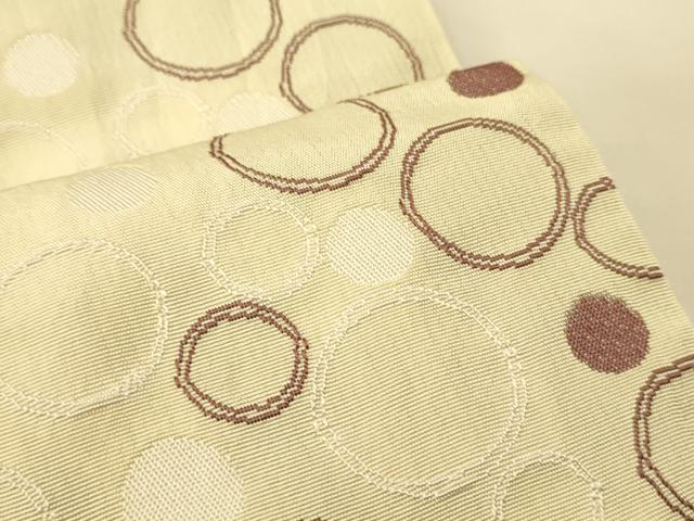 平和屋着物●両面 半幅帯 丸文/市松文 CABK6302ak