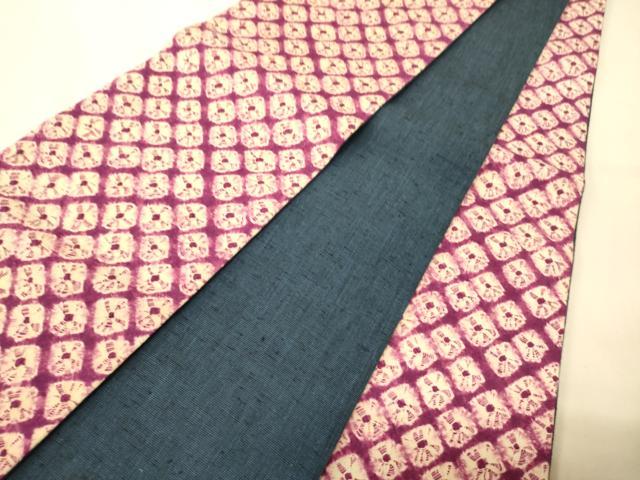 平和屋着物●半幅帯 蜘蛛絞り 正絹 逸品 CABK6343ak