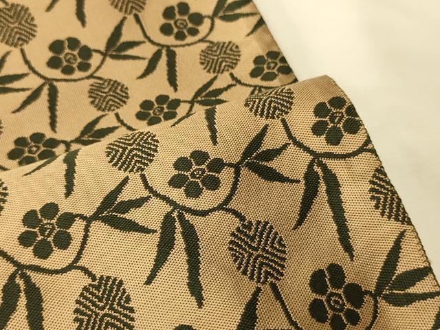 平和屋着物●半幅帯 紹巴 笹蔓文 正絹 逸品 CABK6359ak