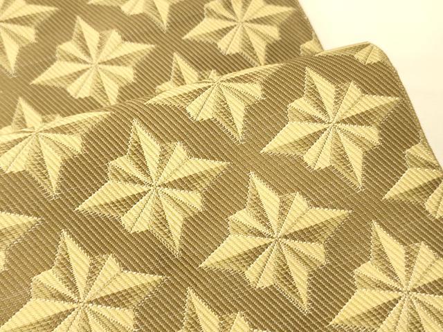 平和屋着物●両面 半幅帯 墨流し文様/幾何学文 正絹 逸品 CABK6366ak
