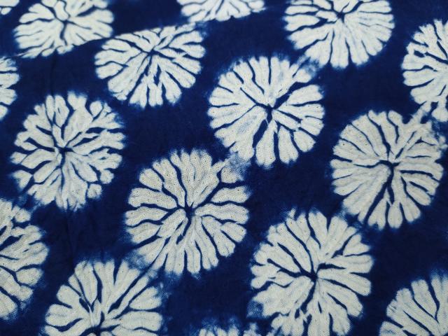 平和屋着物∴夏物 浴衣 有松鳴海絞り 丸文 綿 逸品 CABK6418ze