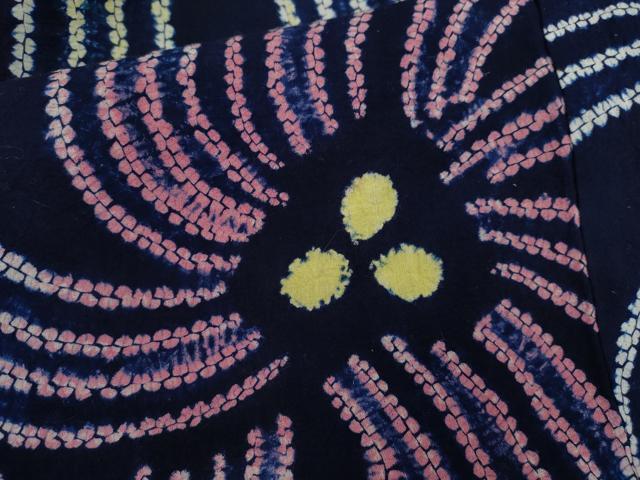 平和屋着物∴夏物 浴衣 有松鳴海絞り 舞花文 綿 逸品 CABK6451ze