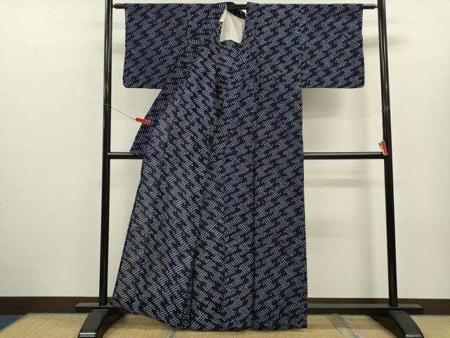 平和屋着物∴夏物 浴衣 有松鳴海絞り 霞文 綿 逸品 CABK6525ze