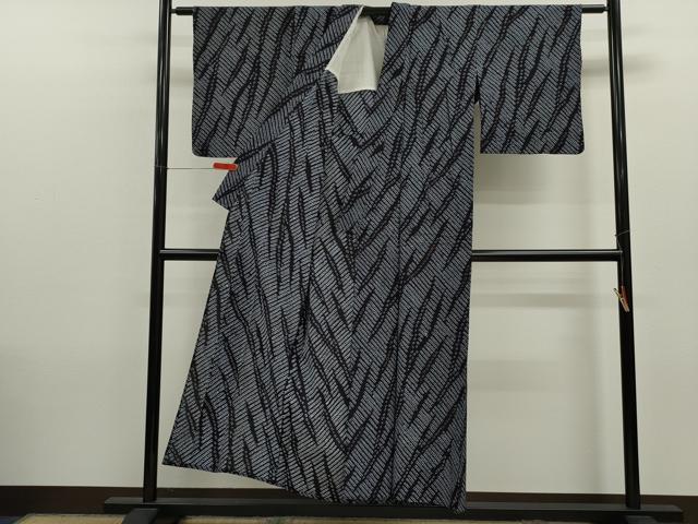 平和屋着物∴夏物 浴衣 有松鳴海絞り 抽象文 綿 逸品 CABK6550ze