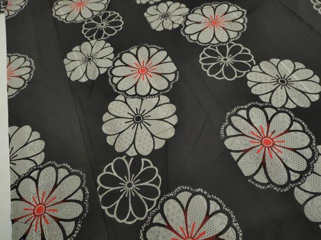 平和屋着物∴夏物 浴衣 注染 舞花文 手縫い 綿 逸品 CABK6581ze