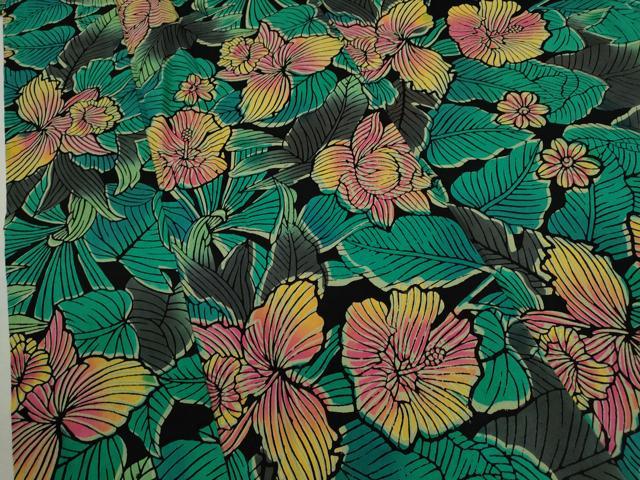 平和屋着物∴夏物 浴衣 注染 草花文 手縫い 綿 逸品 CABK6613ze