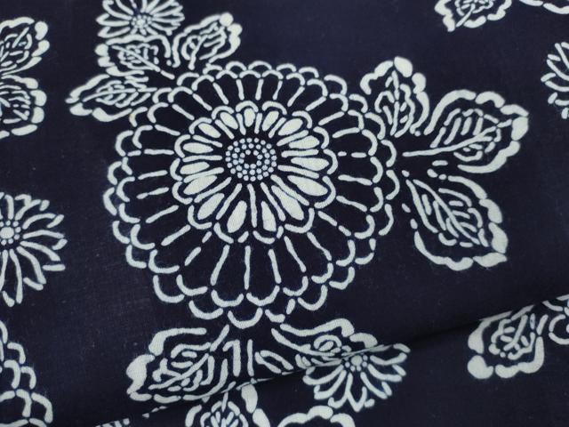 平和屋着物∴夏物 浴衣 注染 草花文 手縫い 綿 逸品 CABK6655ze