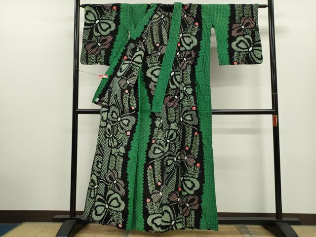平和屋着物∴夏物 浴衣 有松鳴海絞り 舞蝶文 綿 逸品 CABK6663ze