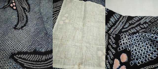 平和屋着物∴夏物 浴衣 有松鳴海絞り 草花文 綿 逸品 CABK6665ze