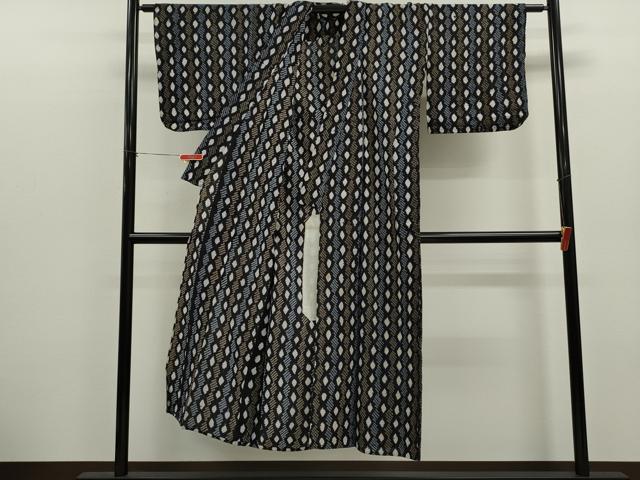 平和屋着物∴夏物 浴衣 有松鳴海絞り 菱間道 綿 逸品 CABK6677ze