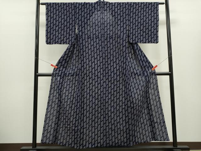 平和屋着物∴夏物 浴衣 有松鳴海絞り 斜線文 綿 逸品 CABK6708ze