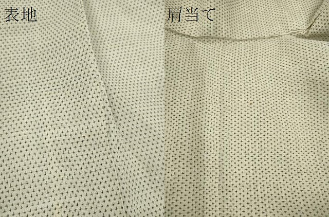 平和屋着物*夏物 男性 上布 十字絣文様 麻 逸品 CABK6737ze